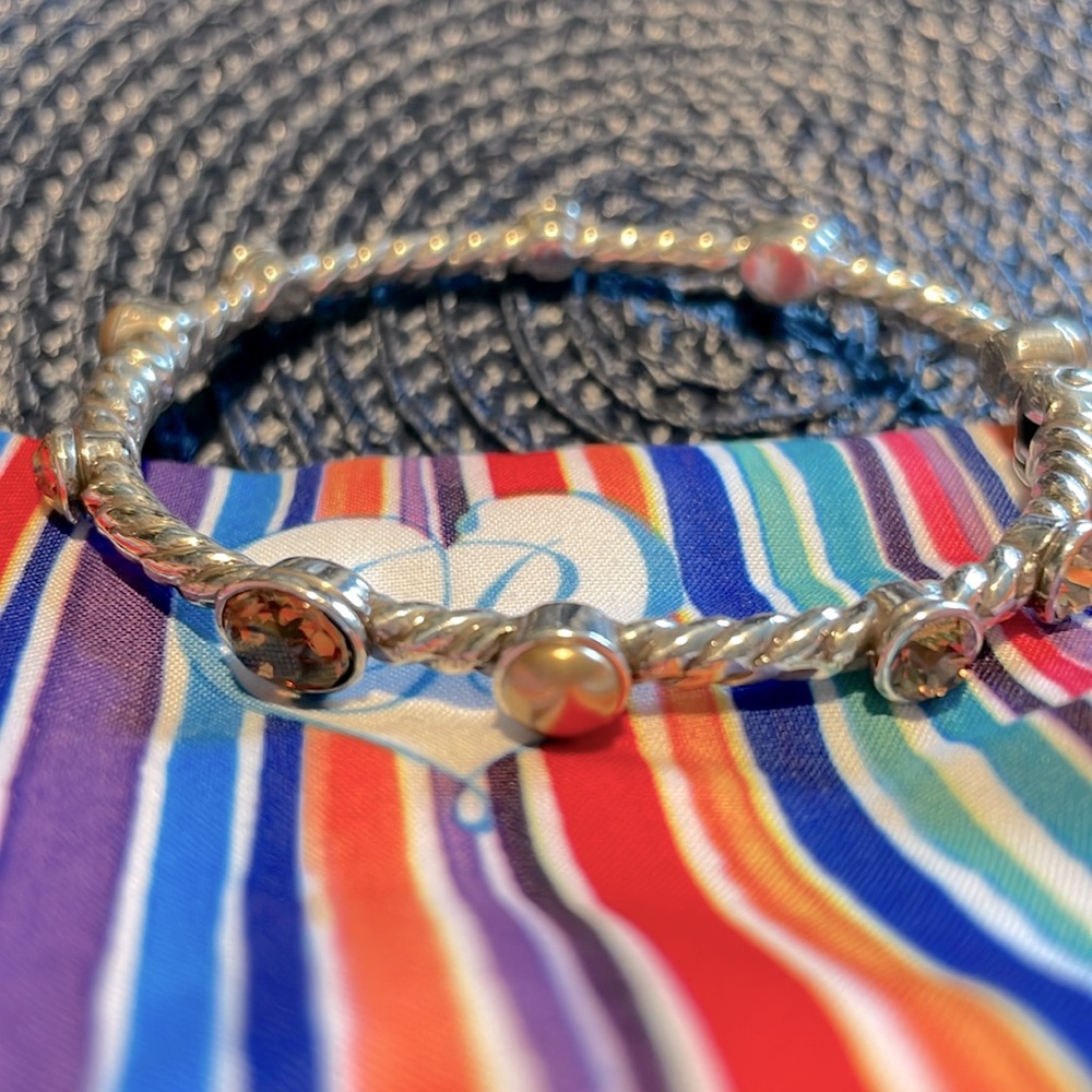 Brighton Bracelet—Earthtones on silver